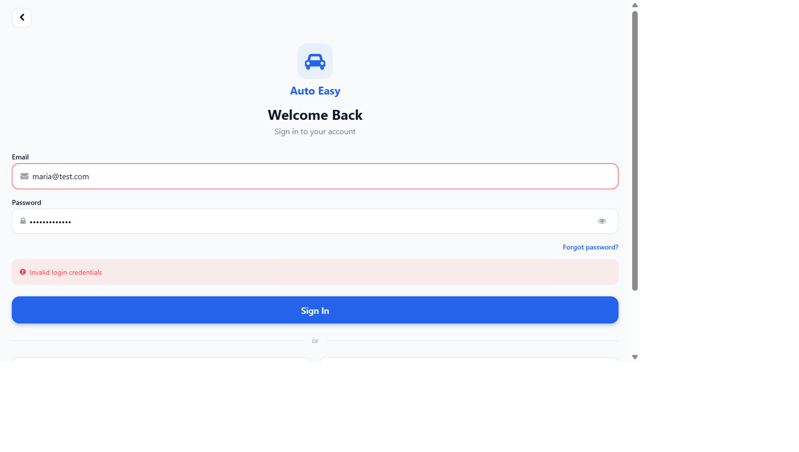 Bug 3 fixed and verified — the auth flow now validates correctly on Enter-key submission