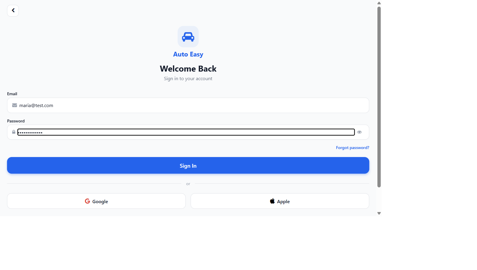 Bug 3 found — pressing Enter in the auth flow submitted the form without running client-side validation